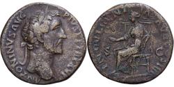 Ancient Coins - Roman Empire, Antoninus Pius, Sestertius, 152-153, Rome, Bronze,