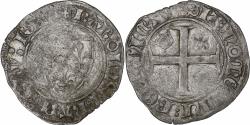 World Coins - France, Charles VI, Blanc Guénar, 1389-1422, Tournai, Billon,