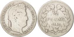 World Coins - Coin, France, Louis-Philippe, 1/2 Franc, 1840, Bordeaux, , Silver