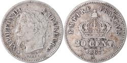 World Coins - Coin, France, Napoleon III, Napoléon III, 20 Centimes, 1867, Paris,