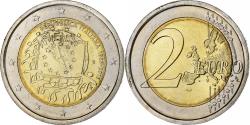 World Coins - Italy, 2 Euro, European Union Flag, 2015, Rome, Bi-Metallic,