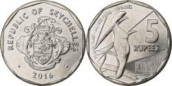 World Coins - Seychelles, 5 Rupees, 2016, Nickel plated steel,