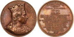 World Coins - France, Medal, Les rois de France, Chilpéric II, 1840, Bronze, Caqué