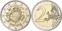 World Coins - Slovakia, 2 Euro, 10 Years of Euros Cash, 2012, Kremnica, Bimetallic,