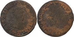World Coins - France, Louis XIII, Double Tournois, 1627, Paris, Copper, , Gadoury:9a