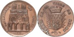 World Coins - France, Medal, Cathédrale de Reims, Copper, Garnier,