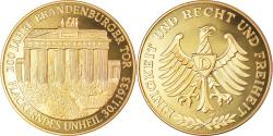 World Coins - Germany, Medal, 200 Jahre Brandenburger Tor, Flackerndes Unheil, History, 1991
