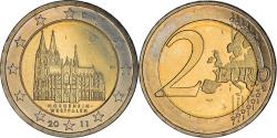World Coins - GERMANY - FEDERAL REPUBLIC, 2 Euro, 2011, Karlsruhe, , Bi-Metallic, KM:293