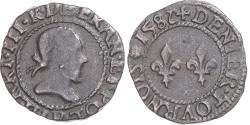World Coins - Coin, France, Henri III, Denier Tournois, 1582, Rouen, , Copper