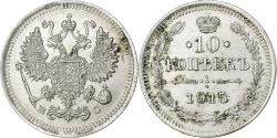 World Coins - Coin, Russia, Nicholas II, 10 Kopeks, 1915, Saint-Petersburg, , Silver