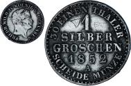 World Coins - Coin, German States, PRUSSIA, Friedrich Wilhelm IV, Groschen, 1852,