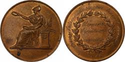 World Coins - France, Medal, Emulation Dieppoise, Travail Manuel, 1884, Bronze,