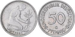 World Coins - Federal Republic of Germany, 50 Pfennig, 1981, Karlsruhe, Copper-nickel