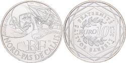 World Coins - France, 10 Euro, Nord-Pas De Calais, 2012, Monnaie de Paris, Silver,