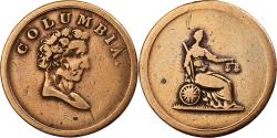 World Coins - Great Britain, Token, Columbia Farthing, 1820-1830, Bronze,