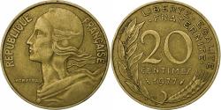 World Coins - France, 20 Centimes, Marianne, 1977, Paris, Aluminum-Bronze,