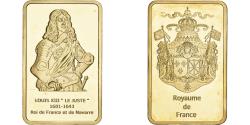 World Coins - France, Lingotin, Louis XIII , Le Juste, Copper-Nickel Gilt,