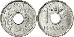 World Coins - Coin, FRENCH INDO-CHINA, Cent, 1943, , Aluminum, KM:26