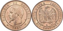 World Coins - France, Napoleon III, 10 Centimes, 1857, Paris, Bronze, , Gadoury:248