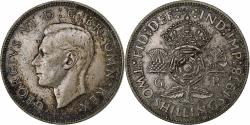World Coins - Great Britain, George VI, 2 Shillings, 1938, British Royal Mint, Silver