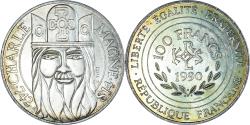 World Coins - Coin, France, Charlemagne, 100 Francs, 1990, Paris, , Silver, KM:982
