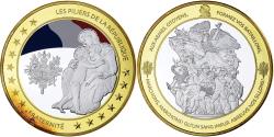 World Coins - France, Medal, Les Piliers de la république, Fraternité, Silver Plated Copper