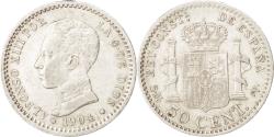 World Coins - Coin, Spain, Alfonso XIII, 50 Centimos, 1904, Madrid, , Silver, KM:723