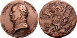 World Coins - France, Medal, Marcel Pagnol, Académie Française, 1975, Copper, Corbin,