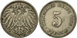 World Coins - Coin, GERMANY - EMPIRE, Wilhelm II, 5 Pfennig, 1909, Stuttgart,