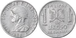 World Coins - Coin, Albania, Vittorio Emanuele III, 0.50 Lek, 1940, Rome, , Stainless