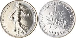 World Coins - Coin, France, Semeuse, Franc, 1984, Paris, FDC, , Nickel, KM:925.1
