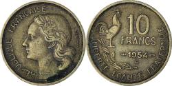 World Coins - Coin, France, Guiraud, 10 Francs, 1954, Beaumont - Le Roger,