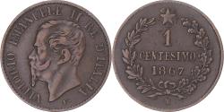 World Coins - Coin, Italy, Vittorio Emanuele II, Centesimo, 1867, Milan, , Copper