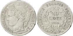 World Coins - Coin, France, Cérès, 20 Centimes, 1850, Strasbourg, , Silver