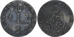 World Coins - France, Louis XV, Double Sol, 1764, Paris, 2nd semestre, Billon,