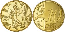 World Coins - France, 10 Euro Cent, 2009, Paris, BE, , Brass, Gadoury:4b., KM:1410