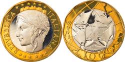 World Coins - Coin, Italy, 1000 Lire, 2001, Rome, Proof, , Bi-Metallic, KM:194