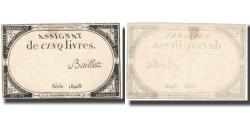 World Coins - France, 5 Livres, Baillet, 1793, 1793-10-31, AU(55-58), KM:A76