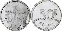 World Coins - Coin, Belgium, Baudouin I, 50 Frank, 1991, Brussels, Belgium, série FDC