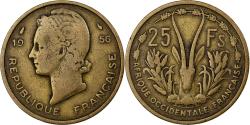 World Coins - French West Africa, 25 Francs, 1956, Paris, Aluminum-Bronze, , KM:7