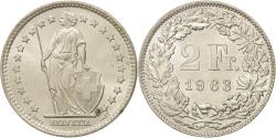 World Coins - Coin, Switzerland, 2 Francs, 1963, Bern, , Silver, KM:21