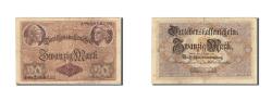 World Coins - Banknote, Germany, 20 Mark, 1914, 1914-08-05, KM:48b, VF(20-25)