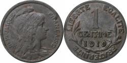 World Coins - France, Centime, Daniel-Dupuis, 1919, Paris, Bronze, , Gadoury:90