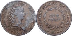 Us Coins - United States, Copy, Birch Cent, 1792, U.S. Mint, Copper-plated lead,