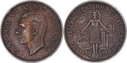 World Coins - Coin, New Zealand, George VI, Centennial, 1/2 Crown, 1940, British Royal Mint