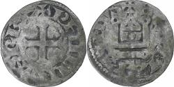 World Coins - France, Philip II, Denier, 1180-1223, Saint-Martin de Tours, Silver,