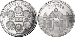World Coins - France, Medal, Présidents de la Vème République, Elysée, 2012