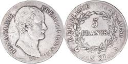 World Coins - Coin, France, 5 Francs, An XI, Paris, VF(30-35), Silver, KM:650.1, Gadoury:577