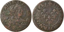 World Coins - Coin, France, Louis XIII, Double tournois, buste laurée et drapé, Double