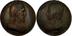 World Coins - France, Medal, Salvator mundi, Mater Christi, Aubessus, , Bronze